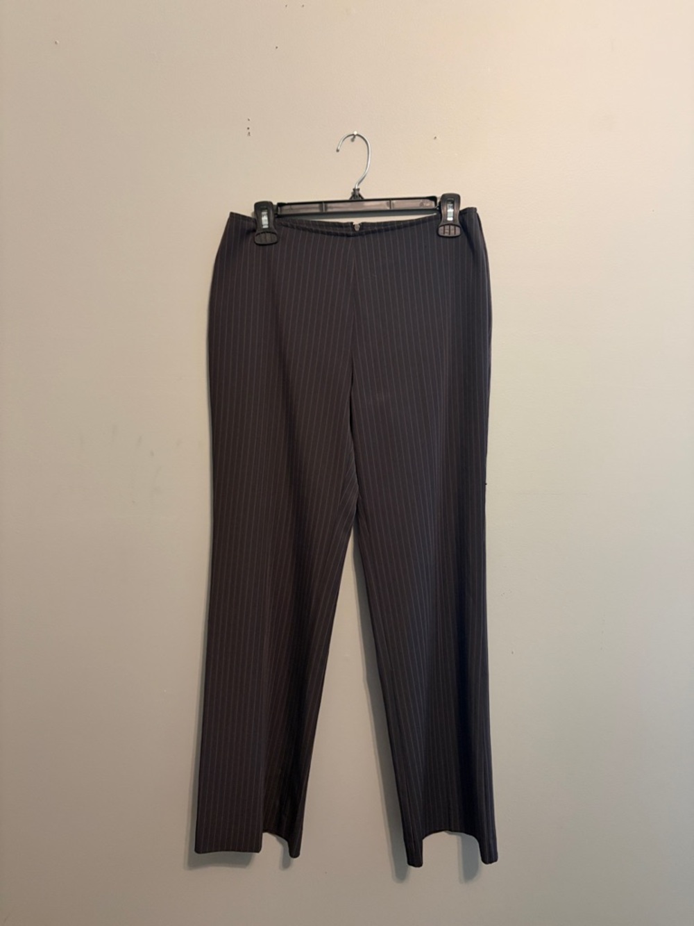 Women's Pinstripe Dress Pants - Black